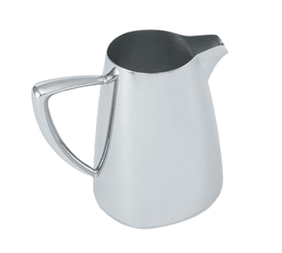 Vollrath 46208 9 Oz. Stainless Steel Triangular Body Design Hollow Tubular Handle Triennium Open Creamer