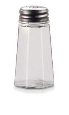 Vollrath 302-0 3.5" H 2 Oz. Single Shaker Dripcut Salt &amp; Pepper Shaker