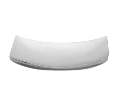 Vollrath 46222 Curved 12" x 7" Polished Stainless Steel Double Wall Platter