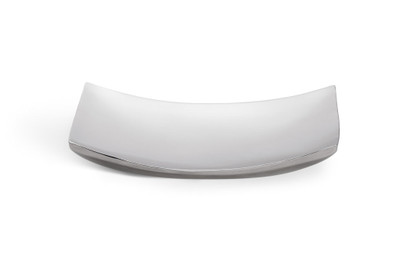 Vollrath 46222 Curved 12" x 7" Polished Stainless Steel Double Wall Platter