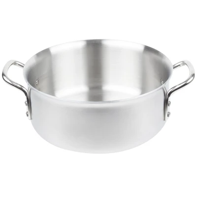 Vollrath 77760 12" Dia. 10 Quarts Stainless Steel and Aluminum Induction Ready Without Cover Tribute 3-Ply Brazier
