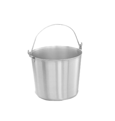 Vollrath 59150 16 Quart 11.88" Top Dia. 9.75" Height Utility Stainless with Handle Pail