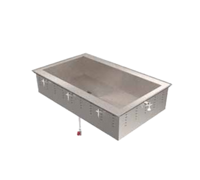 Vollrath 36657 3-Pan Stainless Steel Non-Refrigerated Short Sided Cold Drop-In
