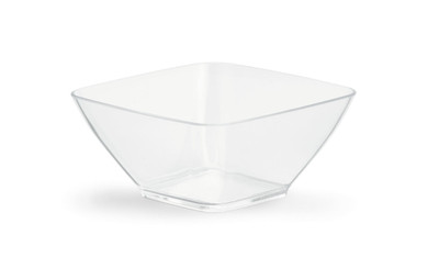 Vollrath V928001 0.63 Qt. Clear Small Square Acrylic Bowl