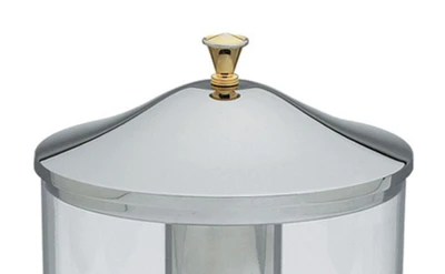 Vollrath 46272 Stainless Steel Cover Replacement for New York 2 Gal. Cold Beverage Dispenser with Knob