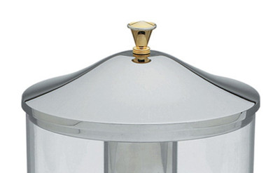 Vollrath 46272 Stainless Steel Cover Replacement for New York 2 Gal. Cold Beverage Dispenser with Knob