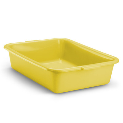 Vollrath 1521-C08 20"W x 15"D x 5" H Yellow Plastic Traex Color Mate Food Storage Box