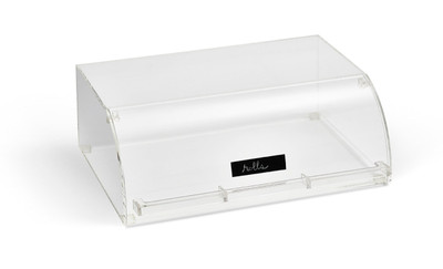 Vollrath NBC11 20" W x 7.38" H x 14" D Full Size Clear Acrylic Nose Case with Front Door Cubic Acrylic Display System