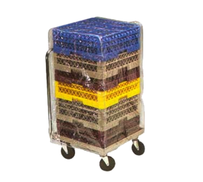 Vollrath TRCV4 21.5" W x 21.5" D x 48" H Clear Vinyl Traex Rack Cover