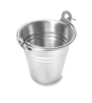 Vollrath 59785 11.8 Oz. Stainless Steel Plain Texture Mini Bucket with Base