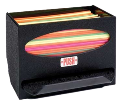 Vollrath MS-2A 6"H x 7 1/8"W x 6 1/4"D Black Thermoplastic Impact-Resistant ModuServ Stir Stick Dispenser