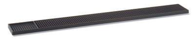 Vollrath 2330-99 23.5" x 3.13" x 0.5" Black Flexible Thermoplastic rubber Construction Rail-Mate Glass Mat