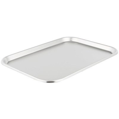 Vollrath 80150 Oblong 15 1/8" W x 10 1/2" D x 5/8" H Satin Finish Stainless Steel Serving Tray