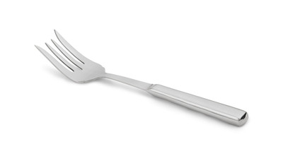 Vollrath 46956 10 3/8" Long Stainless Four Tine Hollow Handled Buffetware Cold Meat Fork