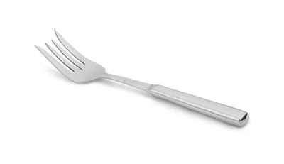 Vollrath 46956 10 3/8" Long Stainless Four Tine Hollow Handled Buffetware Cold Meat Fork
