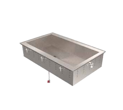 Vollrath 36660 4-Pan Stainless Steel Non-Refrigerated Short Sided Cold Drop-In