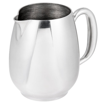 Vollrath 46633 8 Oz. Stainless Steel Hollow Tubular Handle Orion Open Creamer