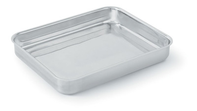 Vollrath 49432 14.69" W x 11.81" D x 2" H 4.6 Qt. 3-Ply Construction 18-8 Stainless Steel with 3004 Aluminum Core Bottom and Side Walls Miramar Display Cookware Large Food Pan