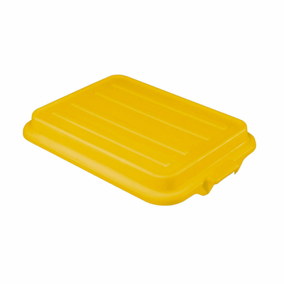 Vollrath 1500-C08 22-1/8&quot;W x 15-5/8&quot;D x 2-1/2&quot;H Yellow Polyethylene Traex Color-Mate Snap-On Lid