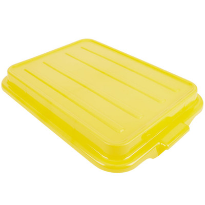 Vollrath 1500-C08 22-1/8"W x 15-5/8"D x 2-1/2"H Yellow Polyethylene Traex Color-Mate Snap-On Lid