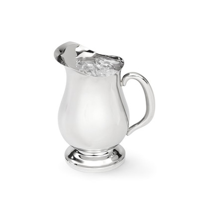 Vollrath 46599 1.9 Qt. (1.8L) Bell Shaped Type 304 18/8 Stainless Steel Mirror Finish Exterior with Welded Ice Guard Orion Water Pitcher