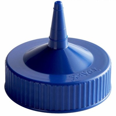 Vollrath 4913-44 Blue Wide Mouth Squeeze Bottle Replacement Cap