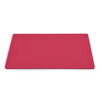 Vollrath 5200340 18" W x 24" D x 1/2" H Red Polyethylene Cutting Board