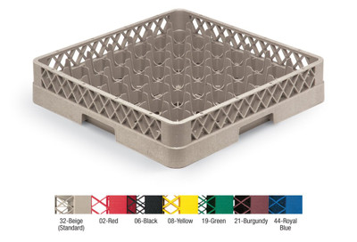 Vollrath TR9 19.75" W x 4" H (49) 2 7/16" Square Compartment Size Open Bottom and Sidewall Traex Full Size Glass / Stemware Rack