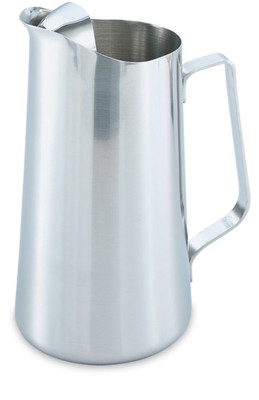 Vollrath 46403 2 Qt. Stainless Straight Sided with Ice Guard Water Pitcher