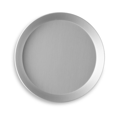 Vollrath PC07SCC 7" Diameter x 3/4" Deep 14 Gauge 1 1/2 mm 3000 Series Clear Coat Anodized Finish Press Cut Pizza Pan