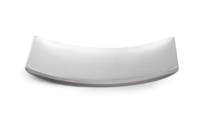 Vollrath 46223 Curved 15" x 8 1/4" Polished Stainless Steel Double Wall Platter