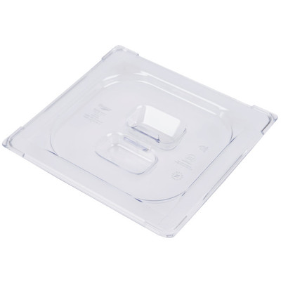 Vollrath 31600 Low-Temp Polycarbonate Clear Plastic Super Pan 1/6 GN Solid Cover