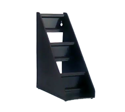 Vollrath 4830-01 5-5/8"L x 9"H x 7-3/4"W (2) Tier Brown with Three Clips Plastic Self-Serve System Stand