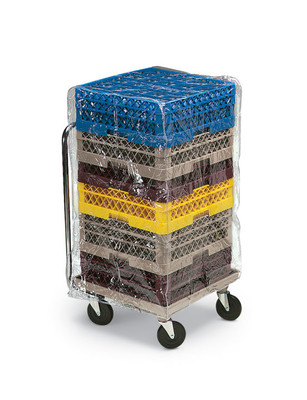 Vollrath TRCV3 21.5" W x 21.5" D x 36" H Clear Vinyl Traex Rack Cover