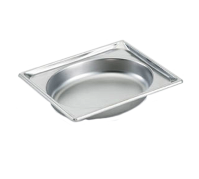 Vollrath 3102015 1.7 Quart 22 Gauge 300 Series Stainless Steel Super Pan Super Shape Half Oval Pan