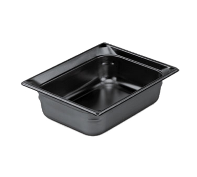 Vollrath 9026420 6" Deep High-Temp Black Resin Super Pan 1/2 GN Food Pan