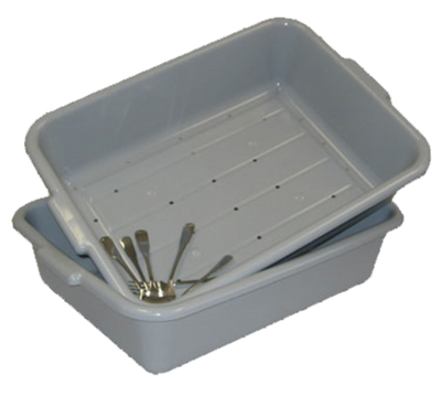 Vollrath 1502-31 20"L x 15"W x 5-3/4"H Gray Plastic Economy Soak System