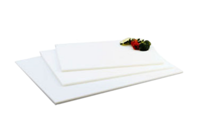 Vollrath 5200000 12" W x 0.5" H x 18" D 1/2" Thickness White Polyethylene Cutting Board