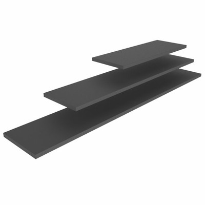 Vollrath V904680 31-1/2" W x 7" D x 9⁄16" H Black Wood Cubic Narrow Medium Shelf