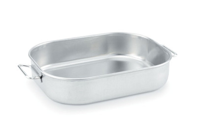 Vollrath 68250 15.8" x 10.8" x 2.25 5.13 Qt. Wear-Ever Bake Roast Pan