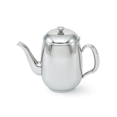 Vollrath 46596 7.6875" H 68 Oz. Stainless Steel Gooseneck Spout Hollow Tubular Handle Orion Coffee Server