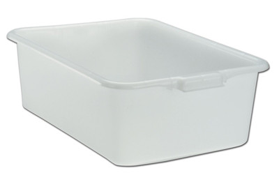 Vollrath 1527-05 21.75" W x 15.5" D x 7" Deep White Polyethylene Traex Standard Bus Box