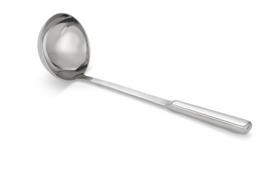 Vollrath 46909 4 Oz. Stainless 12 9/16" Long Hollow Handled Buffetware Ladle