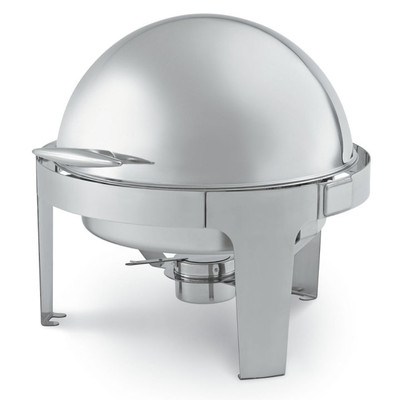 Vollrath T3505 7 Quart Round Stainless Steel Mirrored Welded Frame Chafer