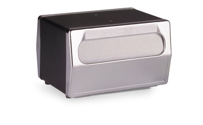 Vollrath 6515-06 6"D x 8"W x 5"H Black Chrome Plated Face (2) Sided Dispensing Table Type Napkin Dispenser