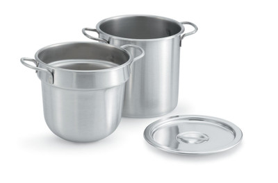 Vollrath 77113 Stainless Steel with Flat Bottom 8.75" Deep Double Boiler Inset