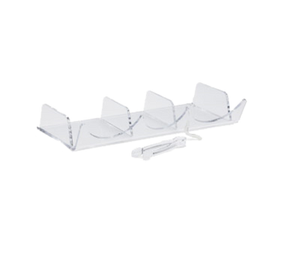 Vollrath EBC-TB Clear Acrylic Tong Tissue and Bag Organizer