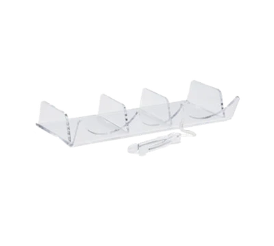 Vollrath EBC-TB Clear Acrylic Tong Tissue and Bag Organizer