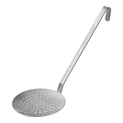 Vollrath 47175 6 5/16" Diameter Blade 12 3/4" Handle Stainless Steel Skimmer