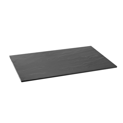 Vollrath V22161 20 7/8&quot; L x 12 3/4&quot; W Melamine Slate/Granite Reversible Display Platter